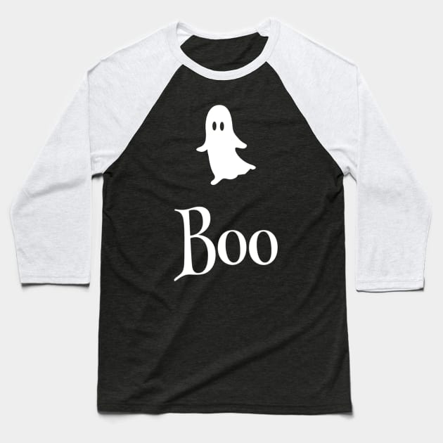 Boo - Friendly Halloween design Baseball T-Shirt by DesignsbyZazz